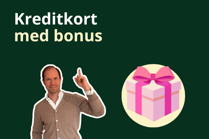 Kreditkort med bonus och bild på Kim Nikander